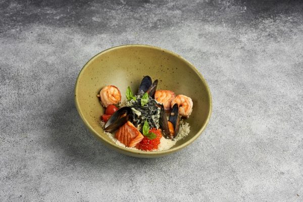 Спагетти Нери с морепродуктами