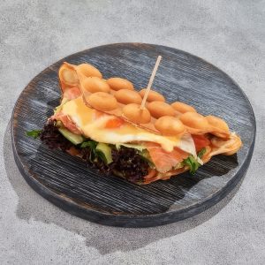 Гонконгский завтрак с лососем