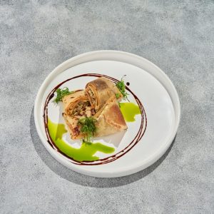 Блины с томатами и cтрачателлой