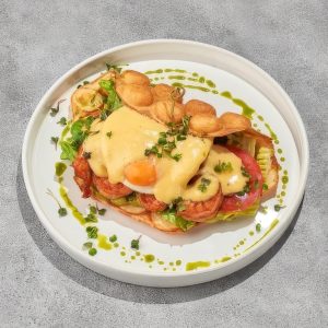 Гонконская завтрак с тигровыми креветками