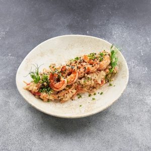 Гохан Креветки и овощи