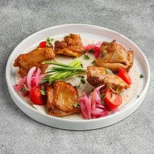 Шашлык на кефире из курицы
